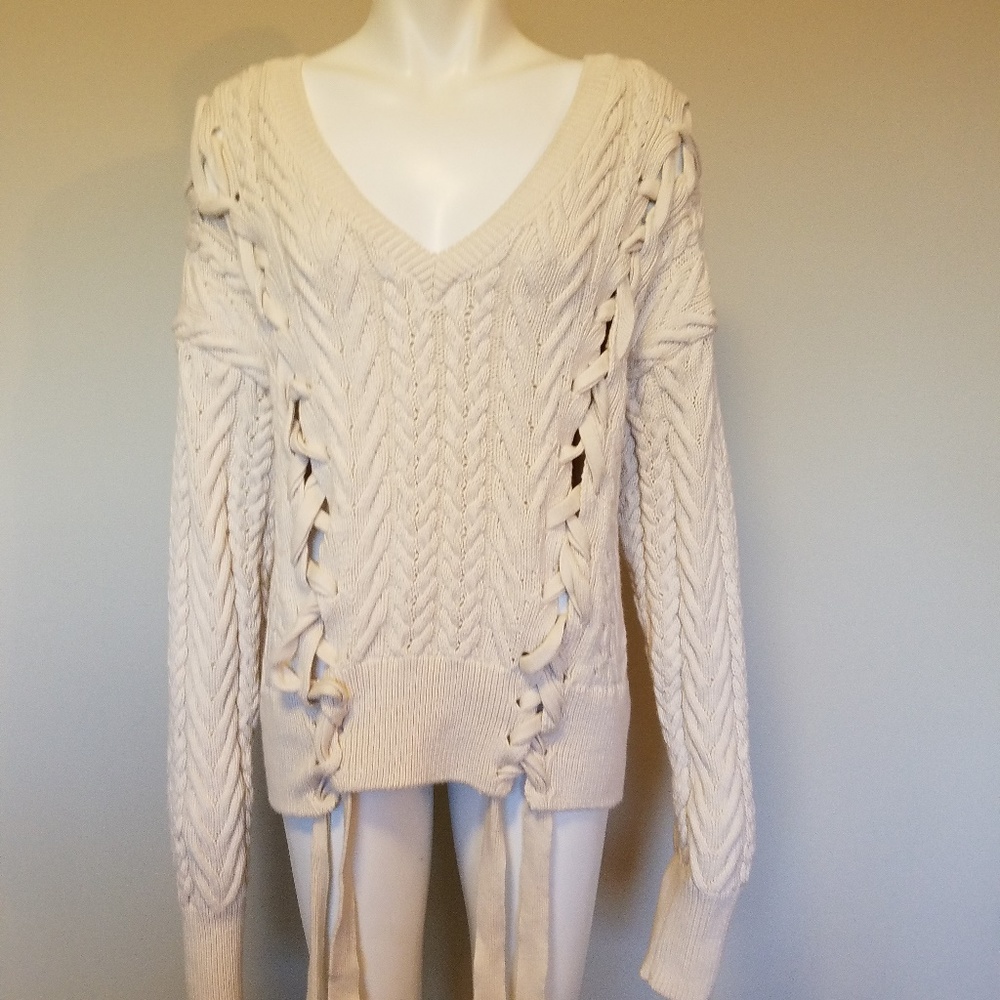 Zara Pure Cotton Cable Knit Sweater